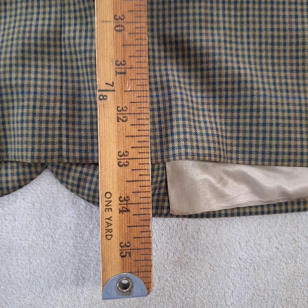 Vintage Christian Dior Monsieur Blazer Mens 42 Wool Plaid Sport Coat USA 90s